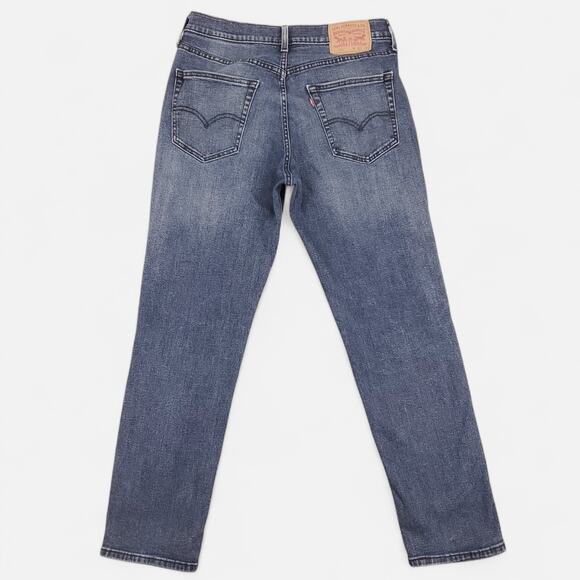 Levi's 541 Jeans Mens 32x32 Blue Dark Wash Faded Tapered Leg Stretch Denim Y2K - Picture 2 of 13